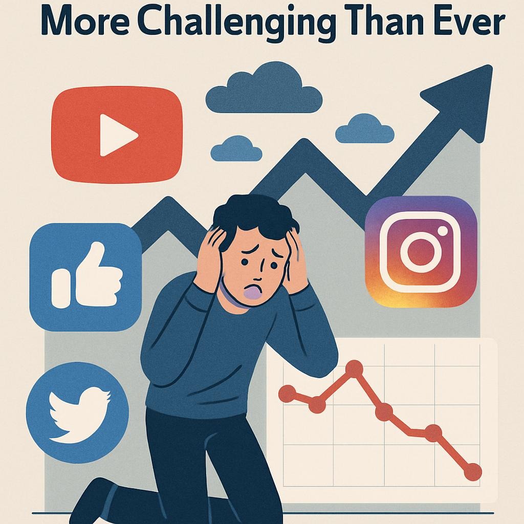Why Social Media Growth Is More Challenging Than Ever